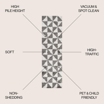 Alcudia Geometric Shag Area Rug
